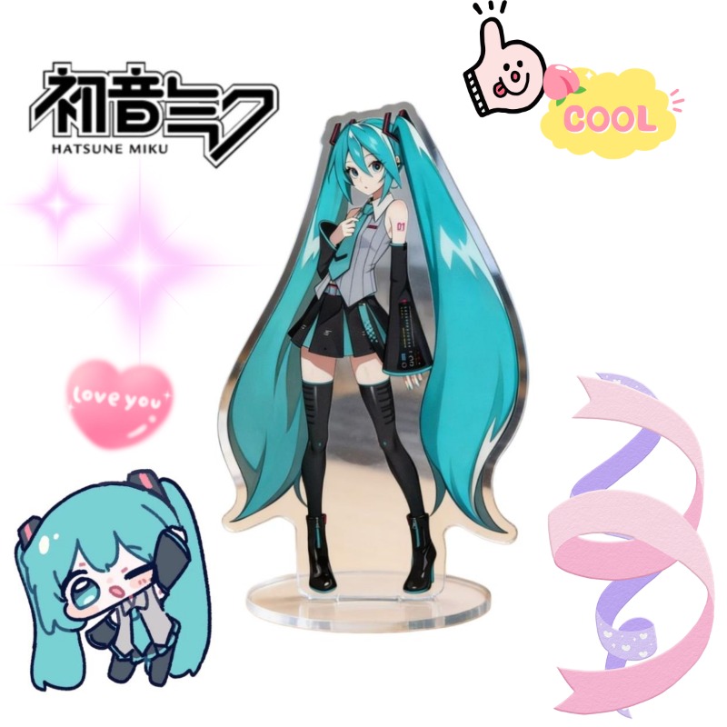 Anime Cosplay Series - Figurine Hatsune Miku en acrylique de