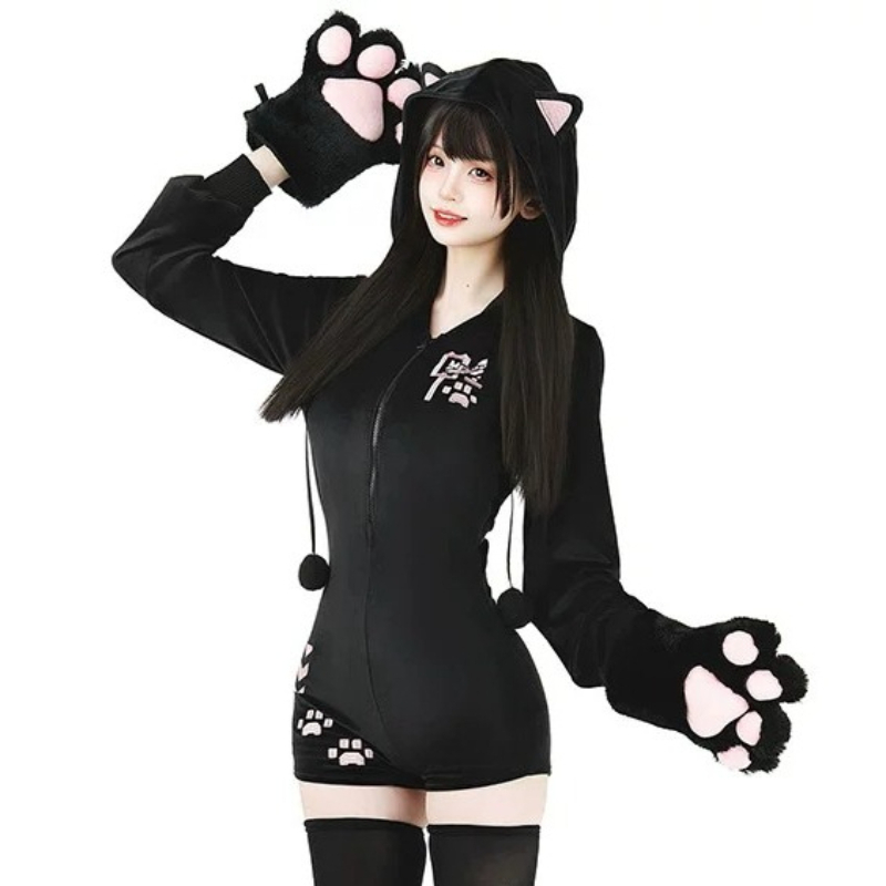 Anime Cosplay One Piece - Pyjama Cosplay Anime Chat Mignon en