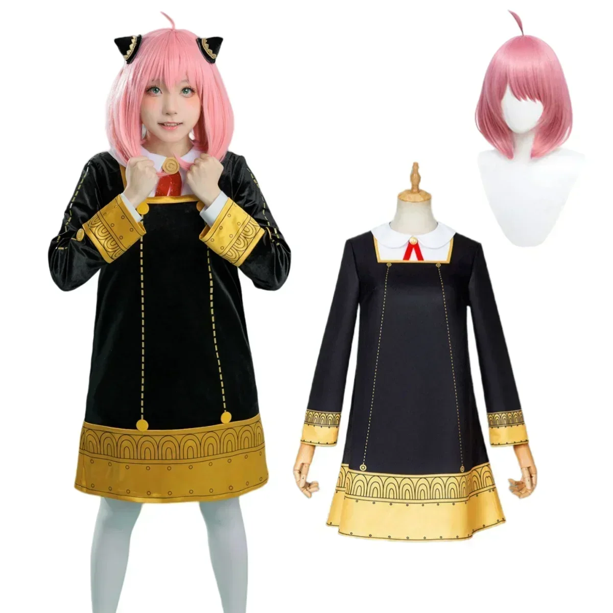 Anime Cosplay Toddler - Costume de cosplay Anya Forger Anime