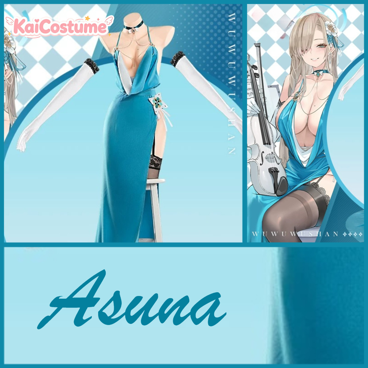 Anime Cosplay Photoshoot - Blue Archive Asuna – robe de