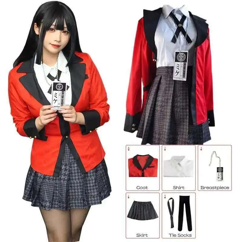 Anime Cosplay Yumeko - Costume de Cosplay Anime Kakegurui Jabami
