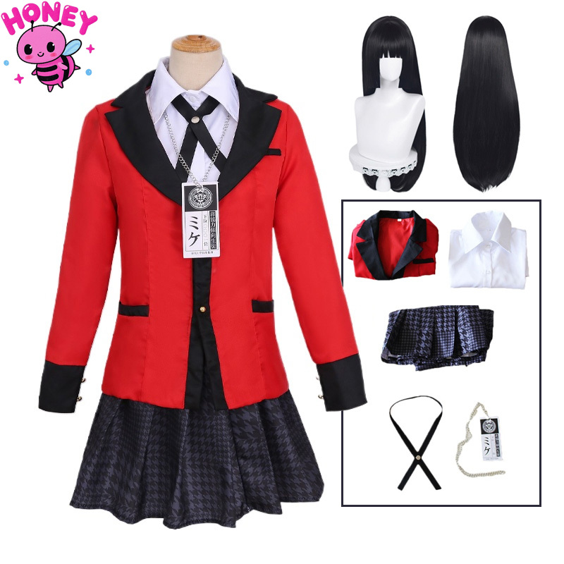 Anime Cosplay Yumeko - Costume de cosplay Anime Jabami Yumeko,