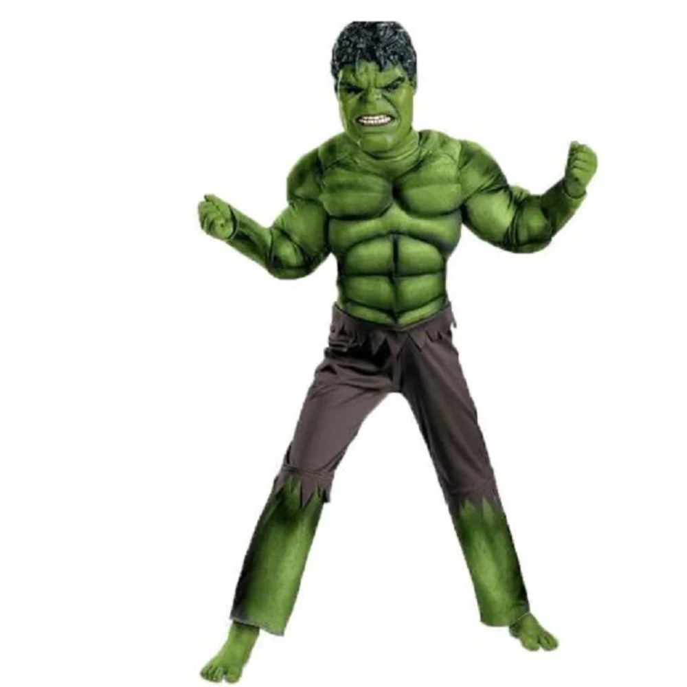 Anime Cosplay Toddler - Enfants super-héros verts Anime Hulk Cosplay