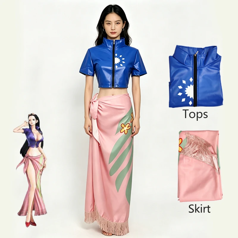 Anime Cosplay Nico Robin - Costume de cosplay deux pièces pour