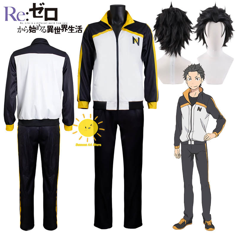 Anime Cosplay Re Zero - Costumes de cosplay Anime Natsuki Subaru