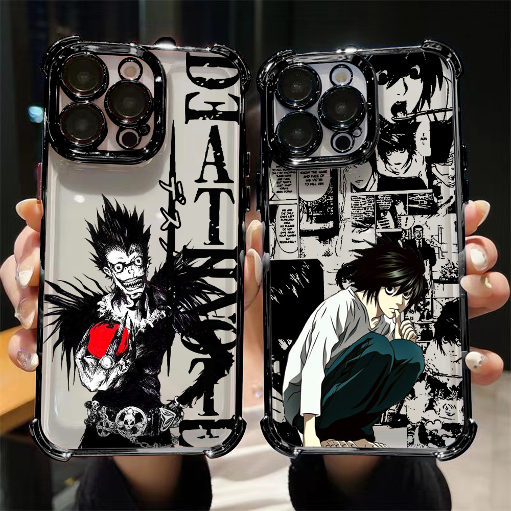 Death Note Replica - Coque de téléphone plaquée Anime DEATH