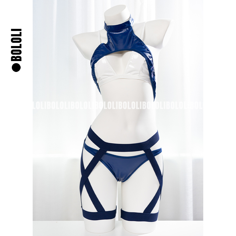 Anime tactique bleu blanc Sexy - Anime Cosplay Photoshoot avis et prix