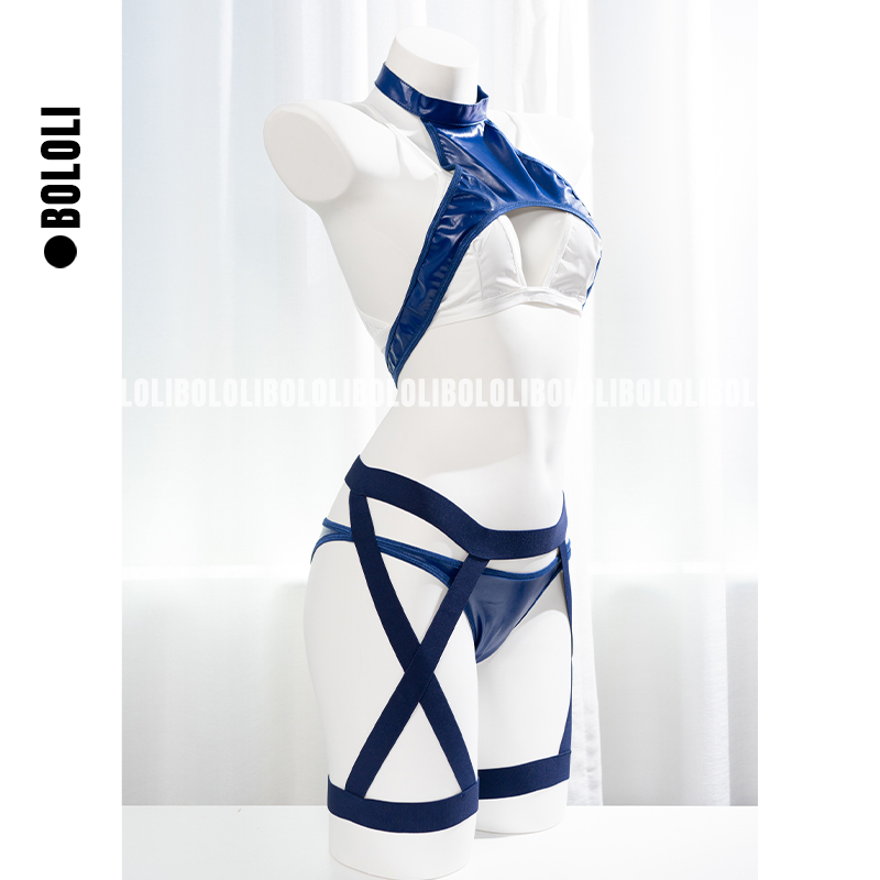 Anime tactique bleu blanc Sexy - Anime Cosplay Photoshoot avis et prix