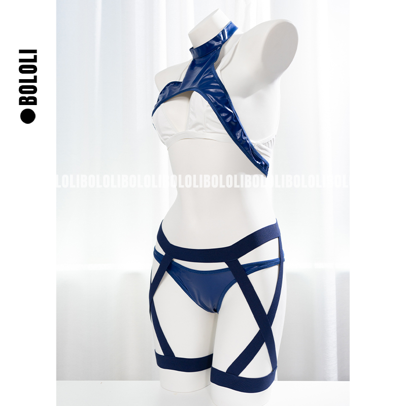 Anime tactique bleu blanc Sexy - Anime Cosplay Photoshoot avis et prix