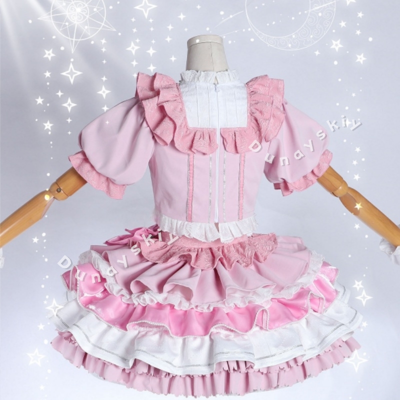 Tenue d'Idole Rose Puella Magi - Cosplay Anime Pink Hair avis et prix