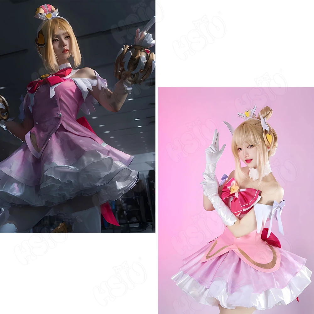 Juno Cosplay Costume perruque  - Cosplay Anime Pink Hair avis et prix